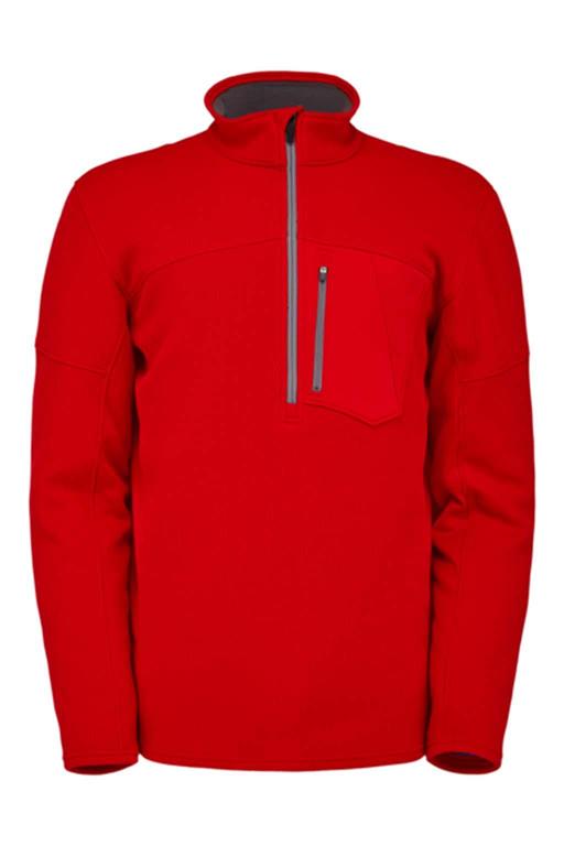 Chaqueta polar Spyder Bandit Half Zip Rojos Para Hombre Mexico MX54062